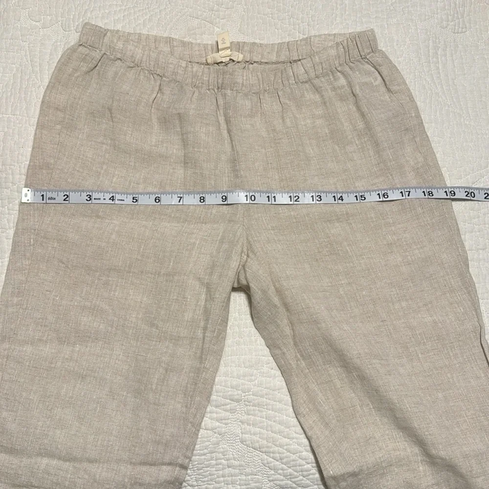 Eileen Fisher 100% Organic Linen Capris PP - Picture 9 of 11